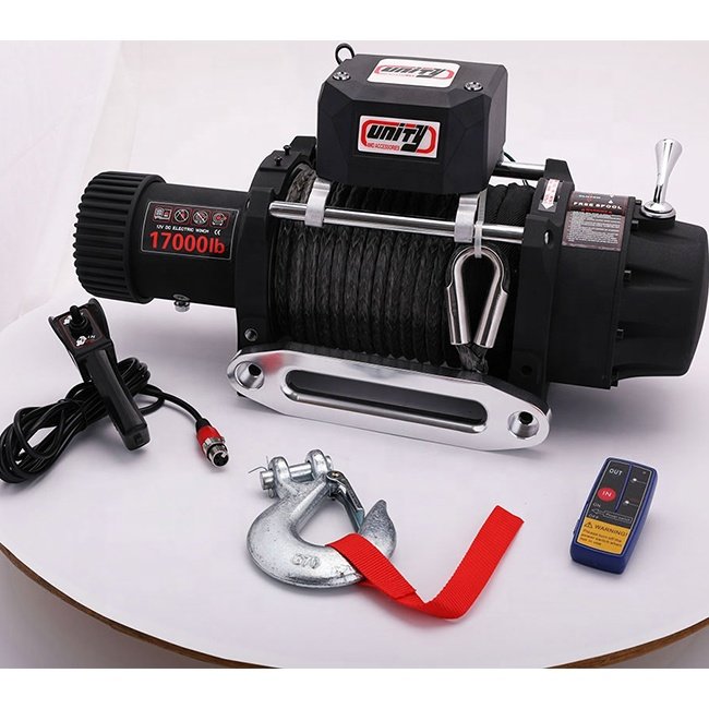 Hot Selling 12v Electric Capstan Winches Marine Sail 17000LBS with Synthetic ROPE Electric Winch
