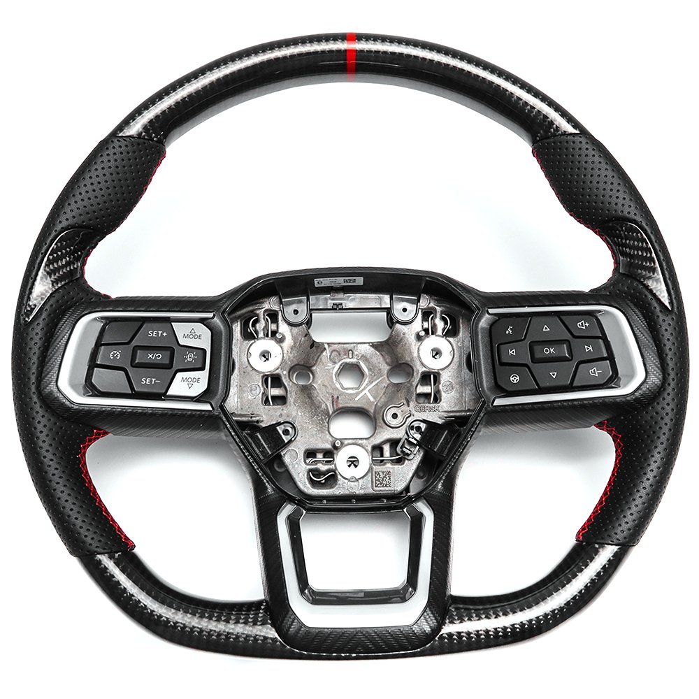 For Ford Mustang S650 Dark Horse V8 GT EcoBoost 2024+ Steering Wheel Replacement Carbon Fiber Car Accessories