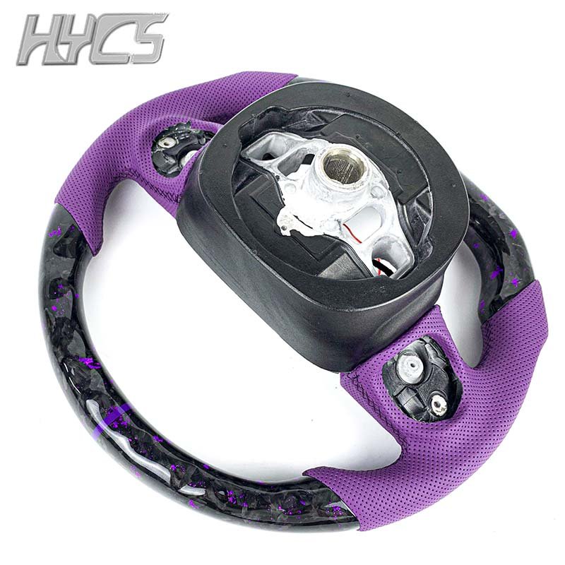 Car Accessories For Dodge Charger Challenger SRT 2015-NOW Customized LED display Carbon Fiber Steering Wheel