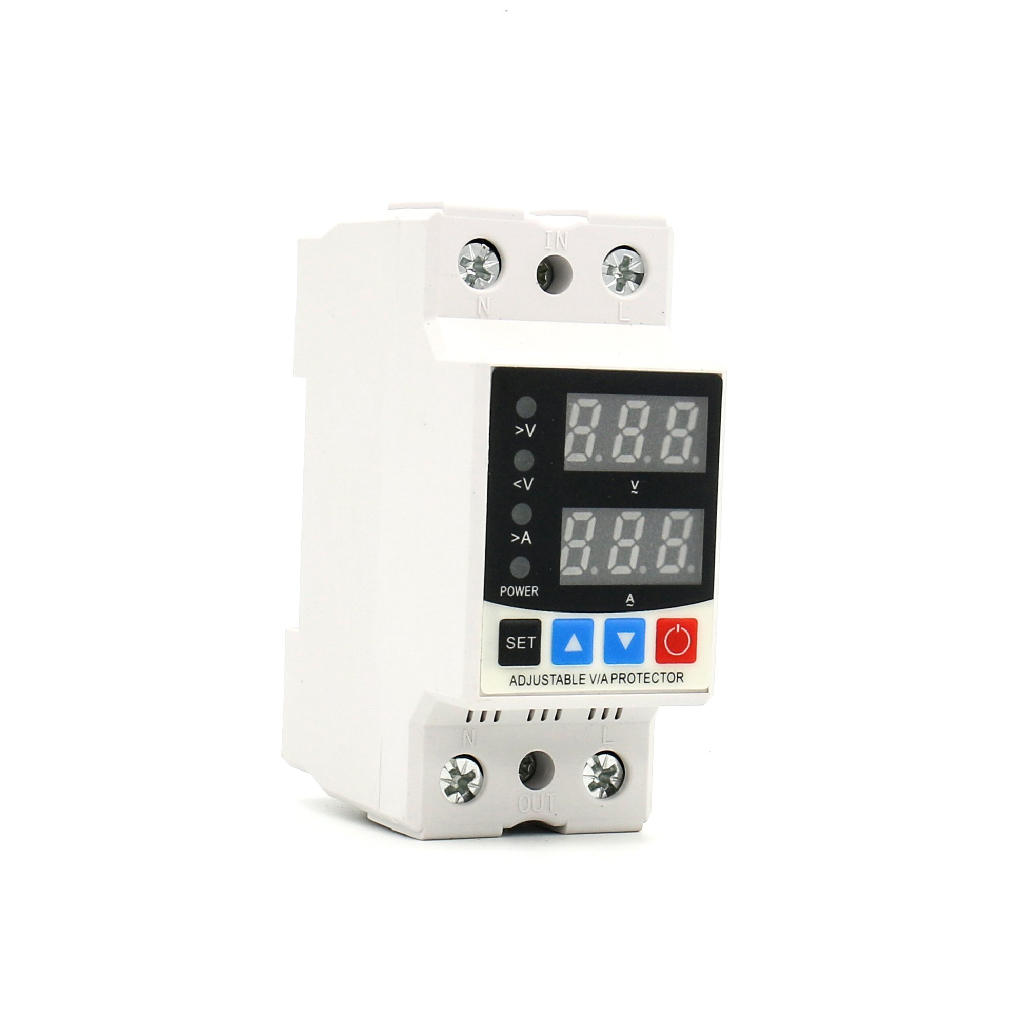 Din Rail Auto Reset Voltage Protector 220v 40a Over Voltage Protector