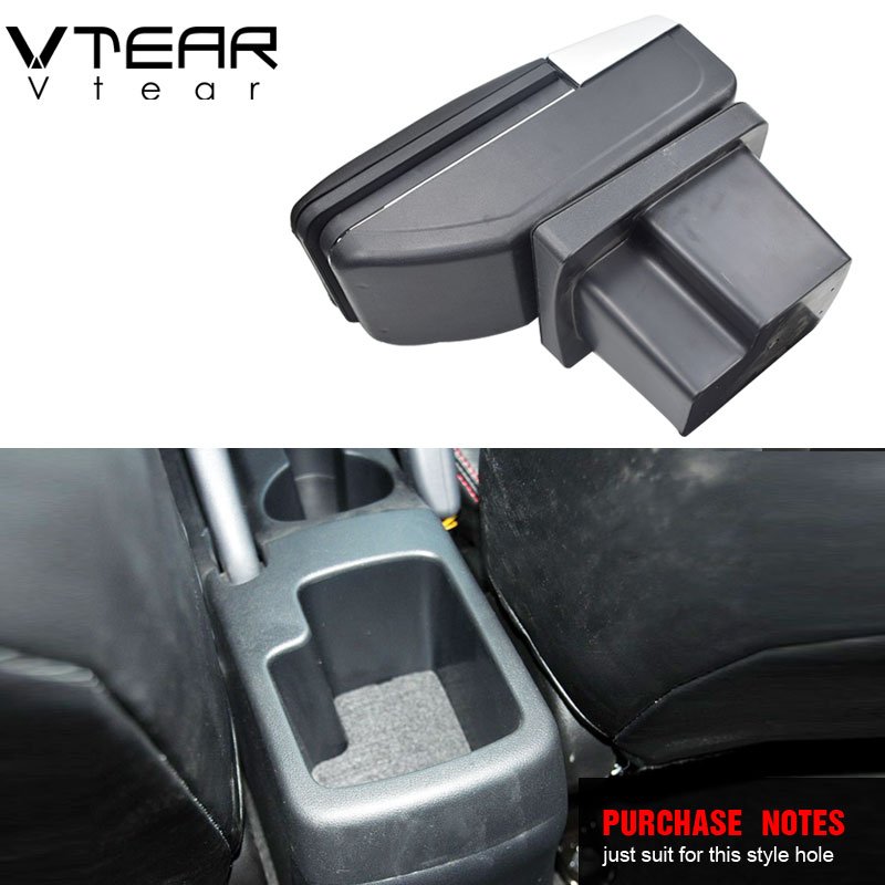 Vtear for KIA Cerato/Forte/k3 Armrest Box Car-styling Central Store Content Box with Cup Holder Interior Accessories Part 09-16