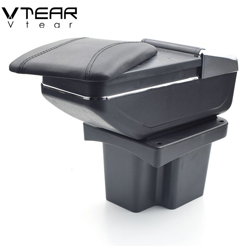 Vtear for KIA Cerato/Forte/k3 Armrest Box Car-styling Central Store Content Box with Cup Holder Interior Accessories Part 09-16
