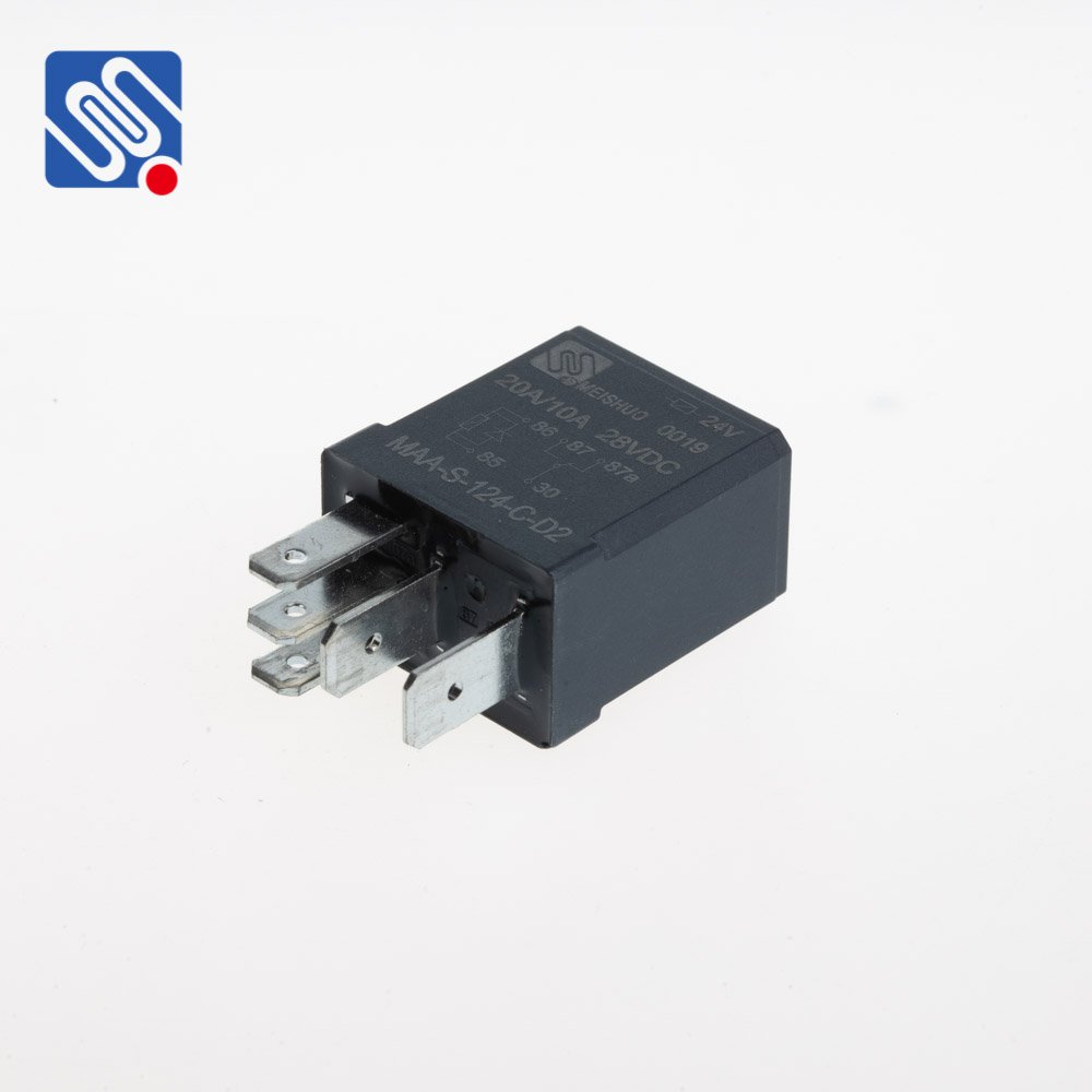 Meishuo MAA-S-124-C-D2 12v 20a 14vdc Automotive 30a Car Relay with Parallel Diode