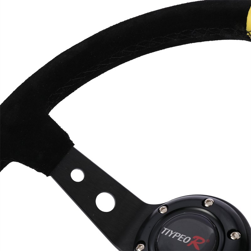 Factory price multifunction round velvet skin steering wheel car steering wheel