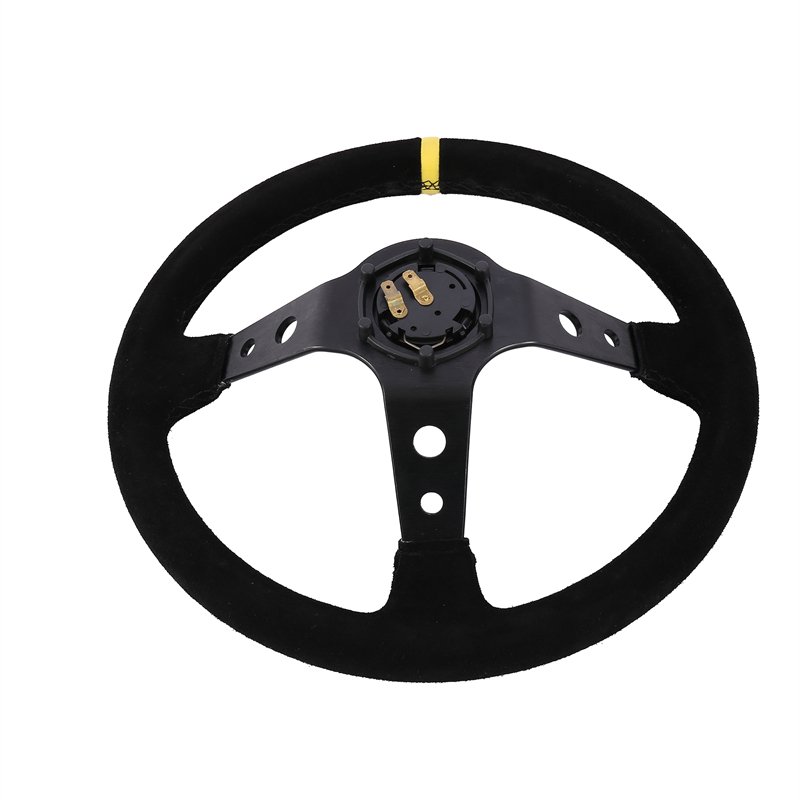 Factory price multifunction round velvet skin steering wheel car steering wheel