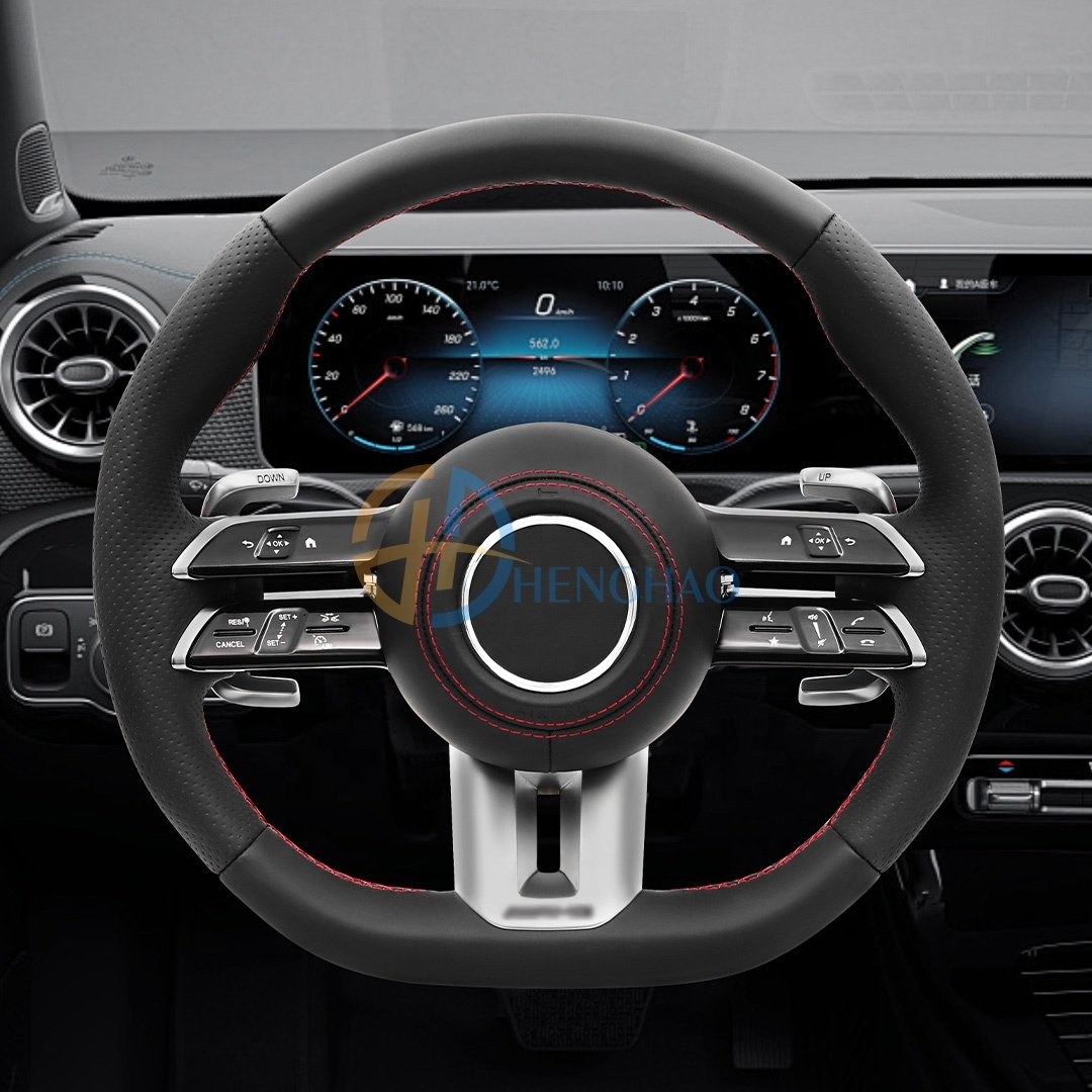 Custom Leather Steering Wheel For Mercedes Benz C-Class E-Class G-Class W204 W213 W463 W166 W205 AMG Sports Steering Wheel