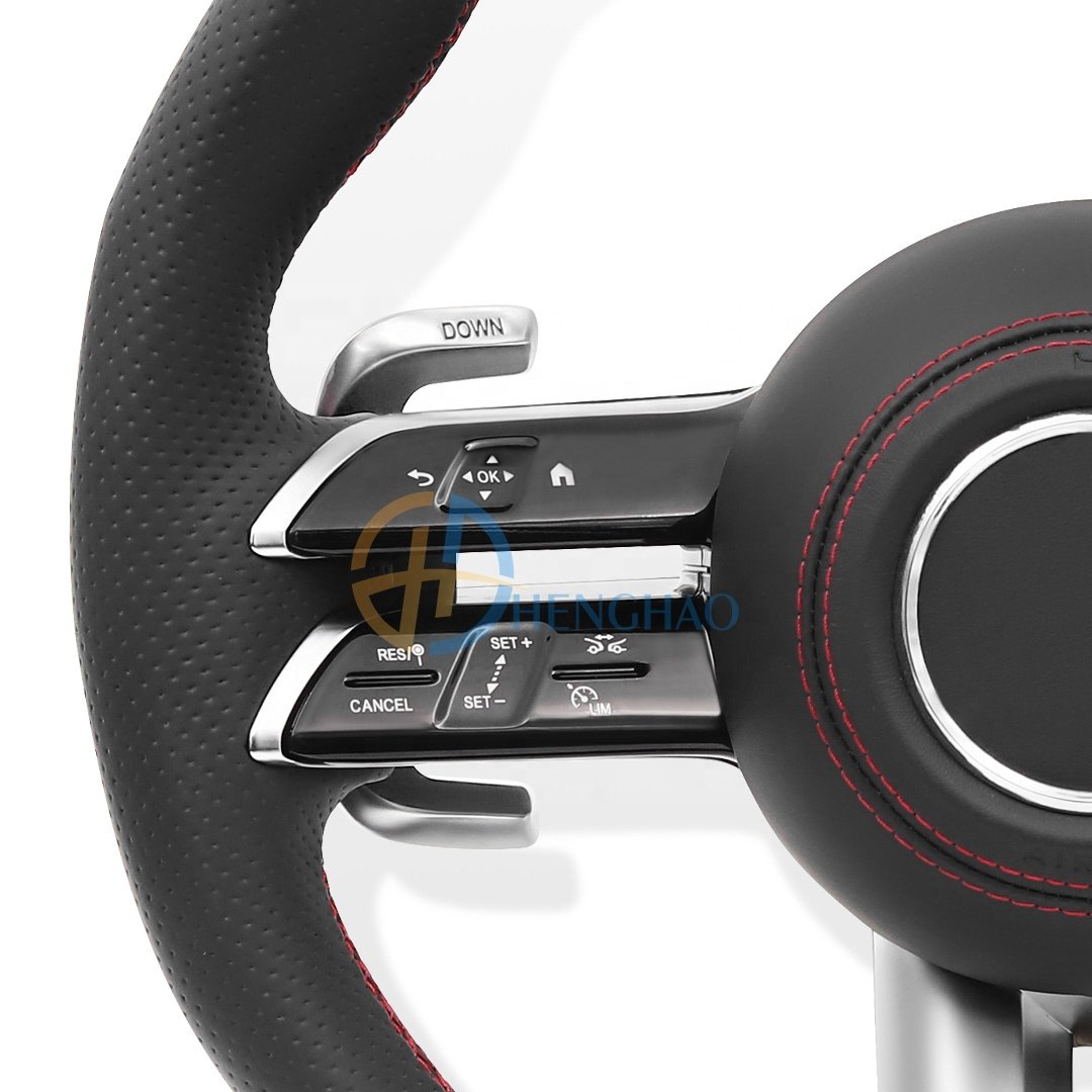 Custom Leather Steering Wheel For Mercedes Benz C-Class E-Class G-Class W204 W213 W463 W166 W205 AMG Sports Steering Wheel