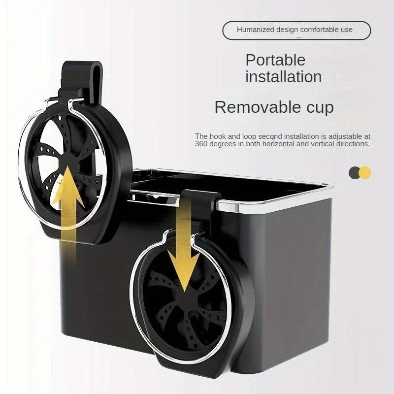 Custom Universal Multifunctional Auto Cup Holder Storage Tissue Box Car Armrest Storage Box