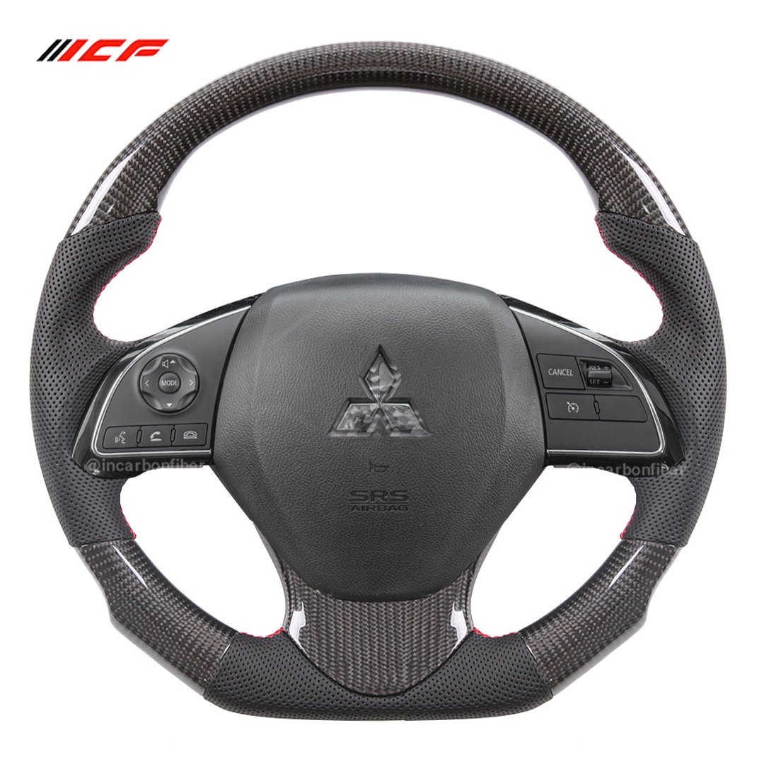 100% Real Carbon Fiber Steering Wheel for Mitsubishi Evo 9 EVO X
