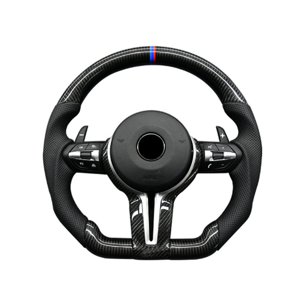 100% Real Carbon Fiber Steering Wheel for BMW F10 F30 F32 F20 F07 F01 F02 F22 F87 F12 F06 F35 carbon fiber steering wheel