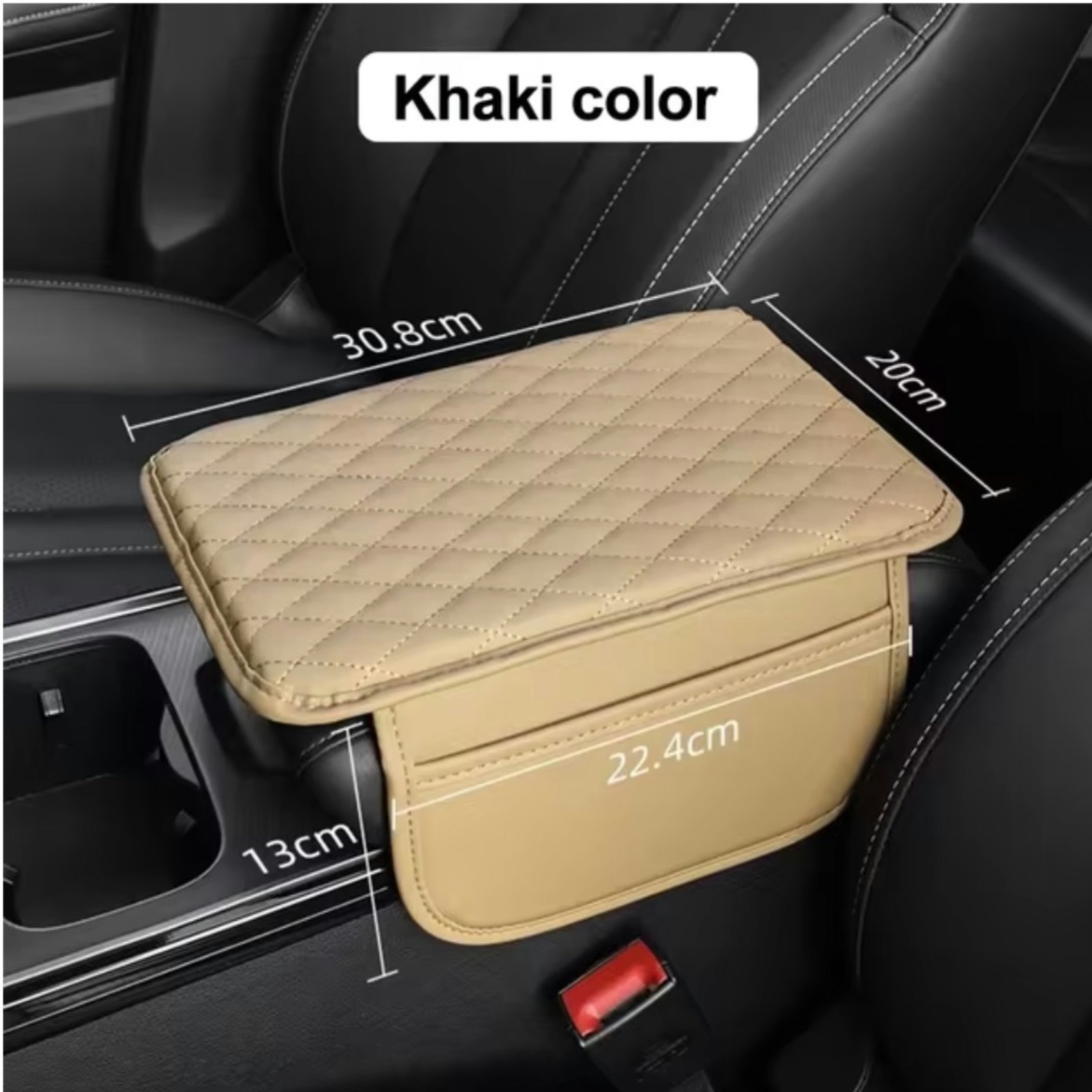 Memory Foam PU Leather Car Armrest Mat Cushion Center Console Arm Rest Protection Cushion Auto Armrests Storage Box Cover Pad