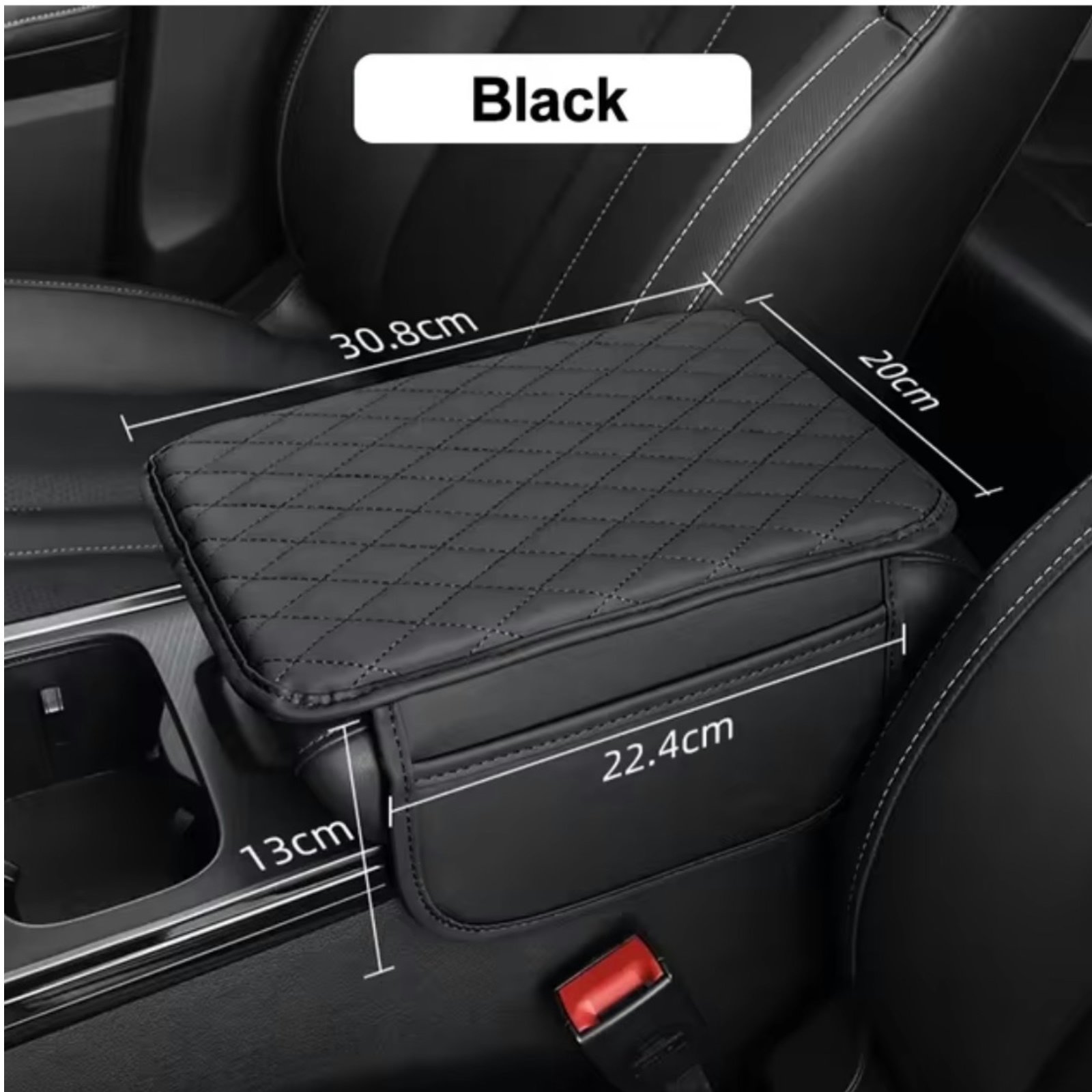 Memory Foam PU Leather Car Armrest Mat Cushion Center Console Arm Rest Protection Cushion Auto Armrests Storage Box Cover Pad