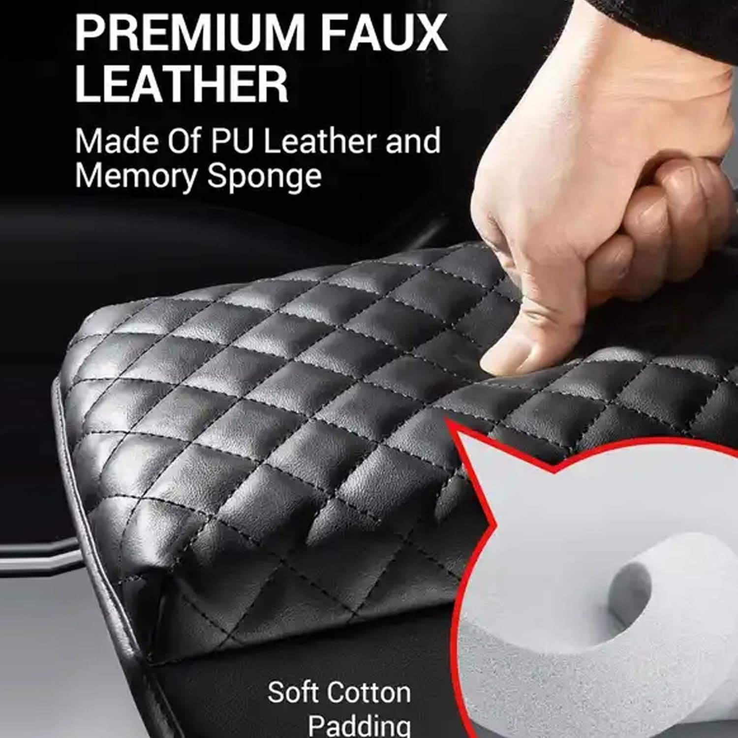 Thickened Armrest Box Cushion Universal Central Armrest Box Pillow Protective Cover Pad
