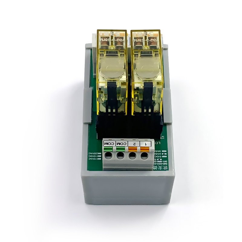24VDC Miniature In-Line Relay Module 2 Open & 2 Closed High Power Contact Load Electromagnetic Switch
