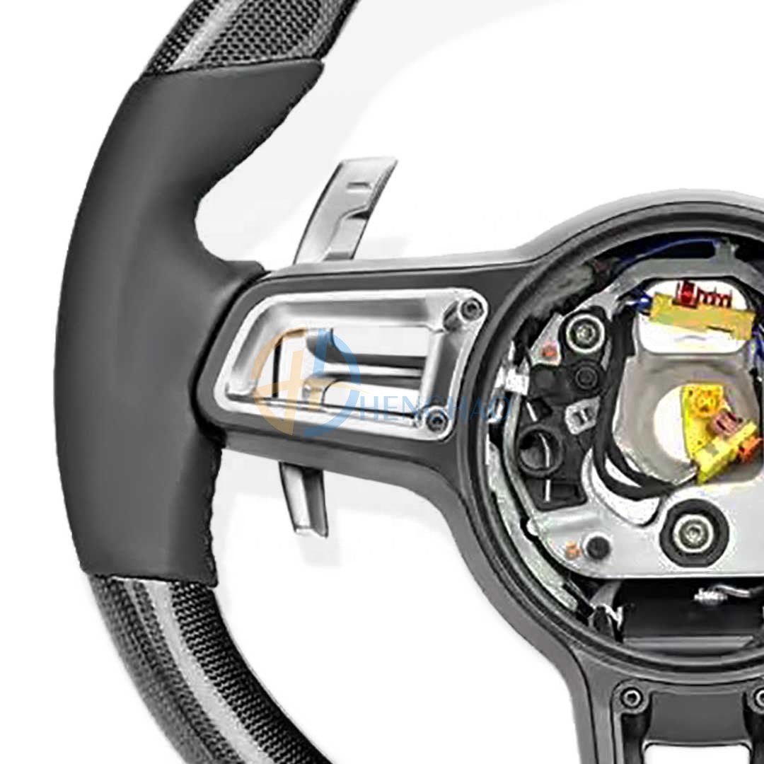 Factory Wholesale Price Carbon Fiber Steering Wheel For Porsche Cayenne Macan Panamera Cayman Boxster 718 911 Upgrade GT Style