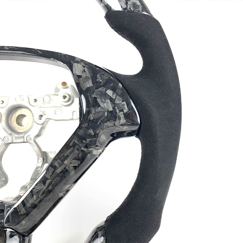 Customized Forged Carbon Fiber Suede Car Steering Wheel FOR Infiniti G37 G25 G35 Coupe Sedan Q60 2008 2009 2010 2011 2012 2014