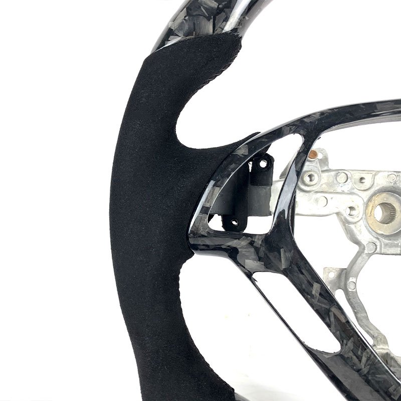 Customized Forged Carbon Fiber Suede Car Steering Wheel FOR Infiniti G37 G25 G35 Coupe Sedan Q60 2008 2009 2010 2011 2012 2014