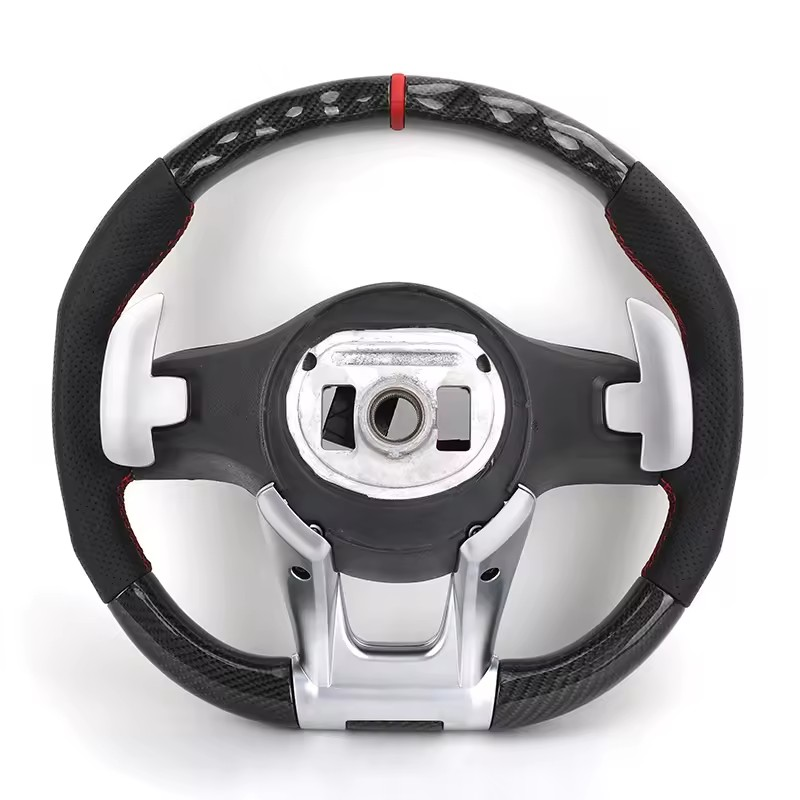 Custom Upgrade Leather Carbon Fiber Steering Wheel for Mercedes Benz S E Class W213 W205 W204 W222 W212 W221 GLC GLS GLB AGM GT