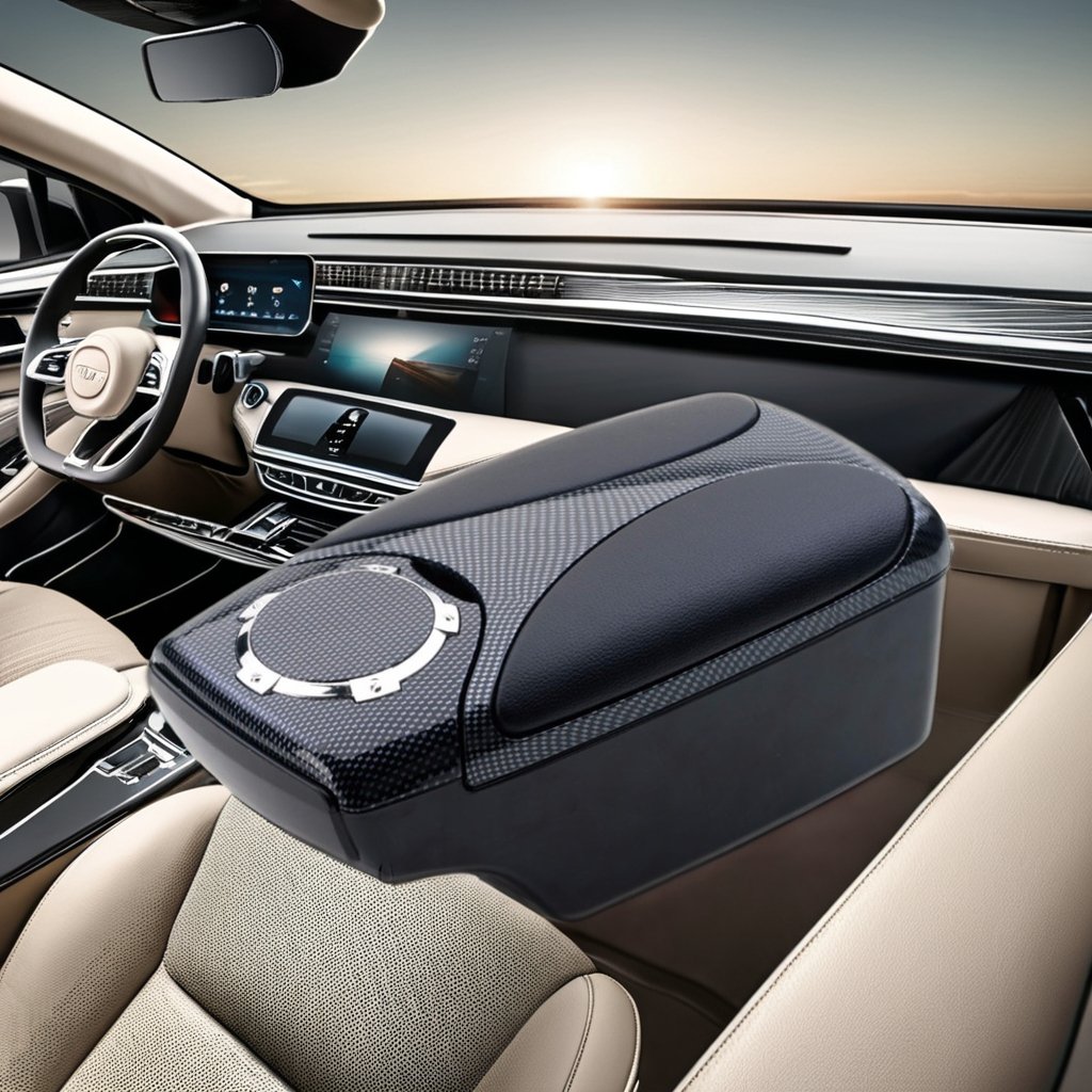 High Auto Accessories Console Box ABS Interior Storage Luxury Chrome New Simple Stylish Protection Car Parts Console Box