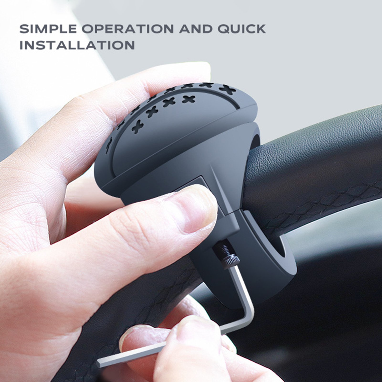 Steering Wheel Spinner Car Steering Wheel Accessories Ball Shaped Non-Slip Driving Helper Booster Steering Wheel Accessories