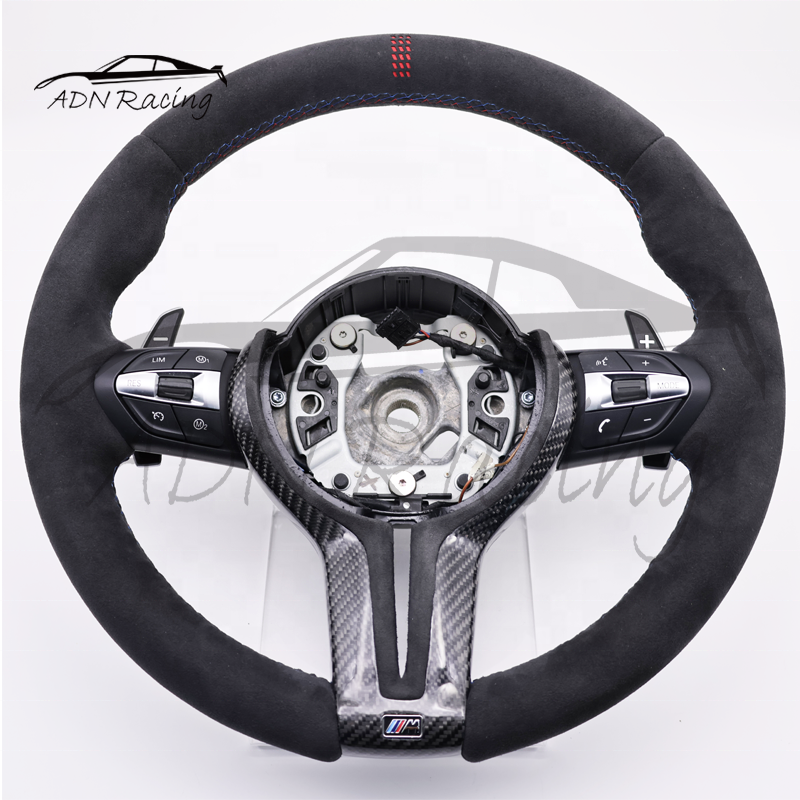 For BMW 2 3 4 5 Series M2 F87 M3 328M F80 M4 F82 M5 F10 F12 M6 F06 F07 Carbon Fiber Steering Wheel