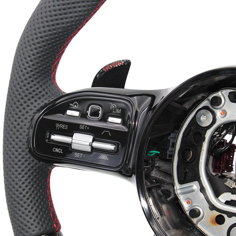 Carbon brazing custom color modification steering wheel for Mercedes Benz C GLC E S CLS AMG zc-809-t7-y