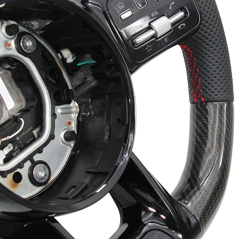 Carbon brazing custom color modification steering wheel for Mercedes Benz C GLC E S CLS AMG zc-809-t7-y