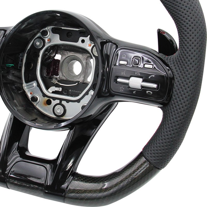 Carbon brazing custom color modification steering wheel for Mercedes Benz C GLC E S CLS AMG zc-809-t7-y