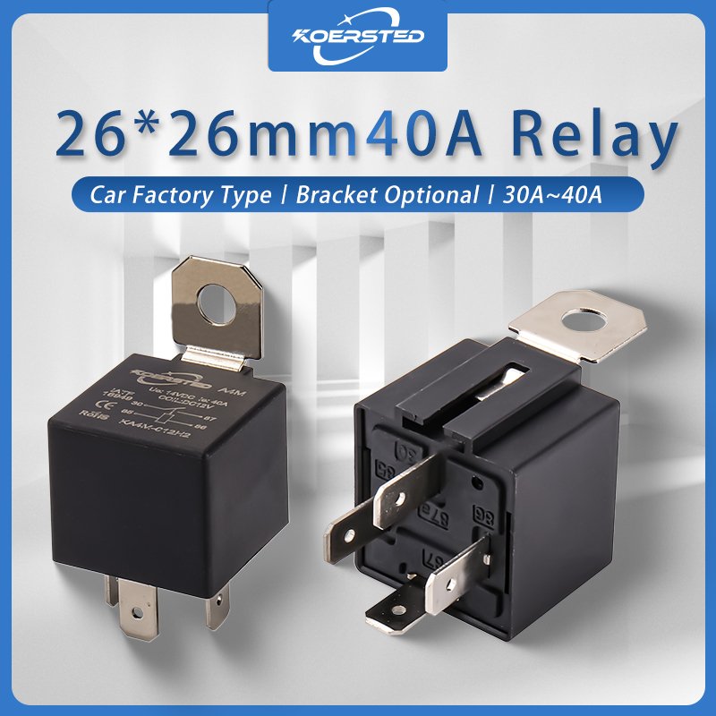 A4 Series Automotive Relay, 12V 24V 4 Pin 5 Pin 40A Mini Relay, Universally Used in Car Factory and Retrofit