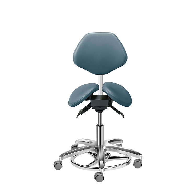 Ergonomic Dental Stool With 360 Degree Swivel With Armrests and Footrests