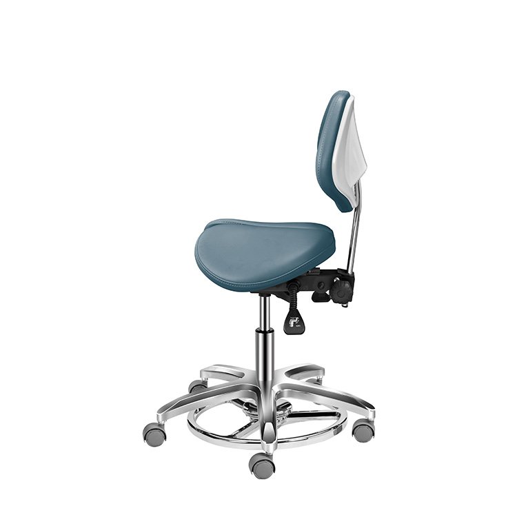 Ergonomic Dental Stool With 360 Degree Swivel With Armrests and Footrests