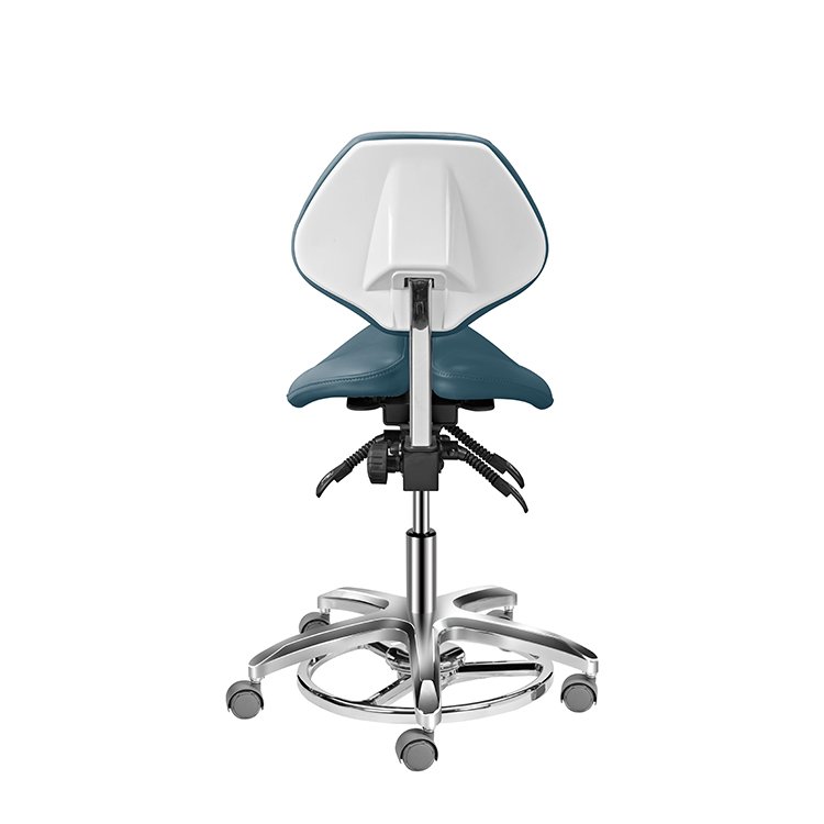 Ergonomic Dental Stool With 360 Degree Swivel With Armrests and Footrests
