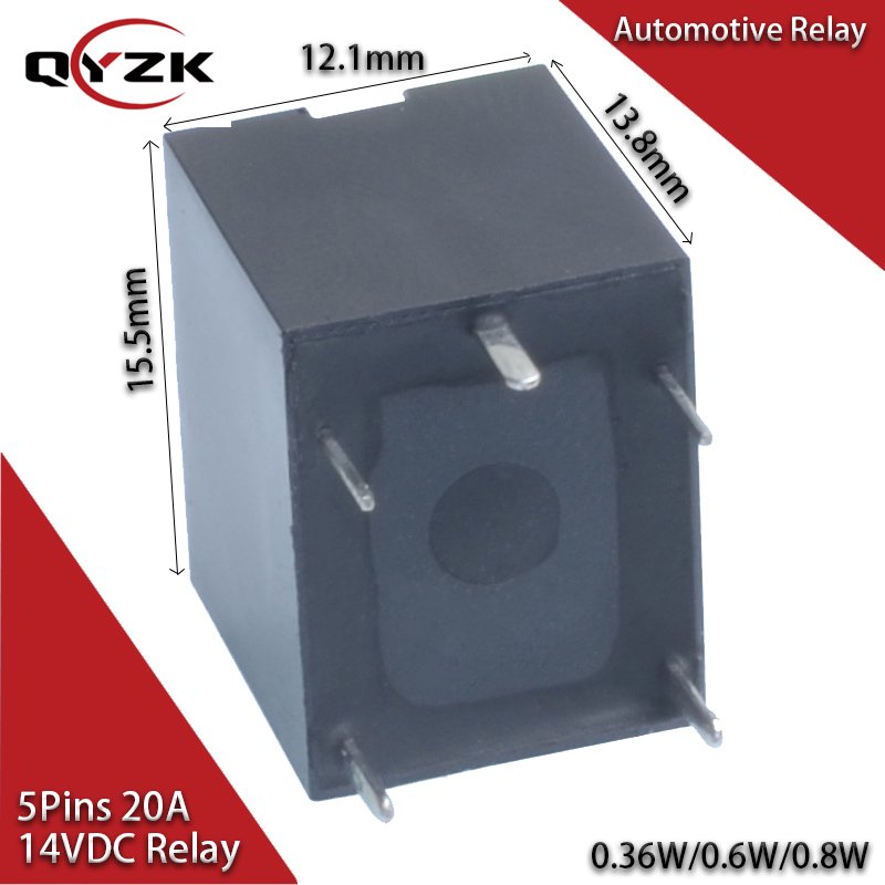 Relay Car 20A 20 a Amp 14Vdc 16V Automobile Mini Dc 12V Electromagnetic 5 Pin Relay 12v Baby Million Mini Relay