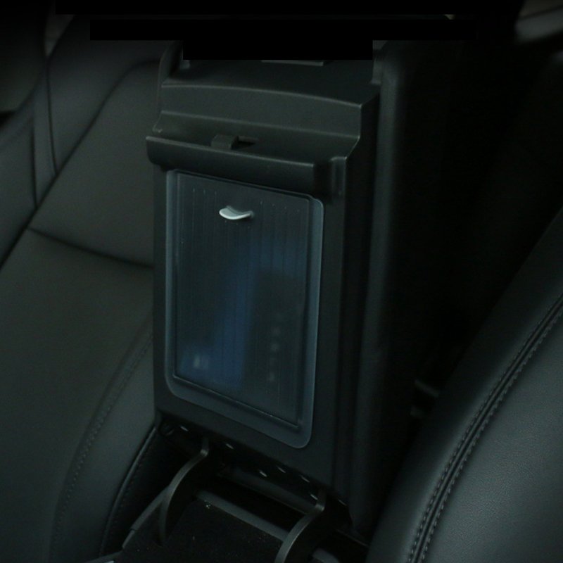 Car Magnetic Center Console Hidden Storage Box for Tesla Model 3 Y Armrest Hidden Organizer for Tesla Hidden Storage Box