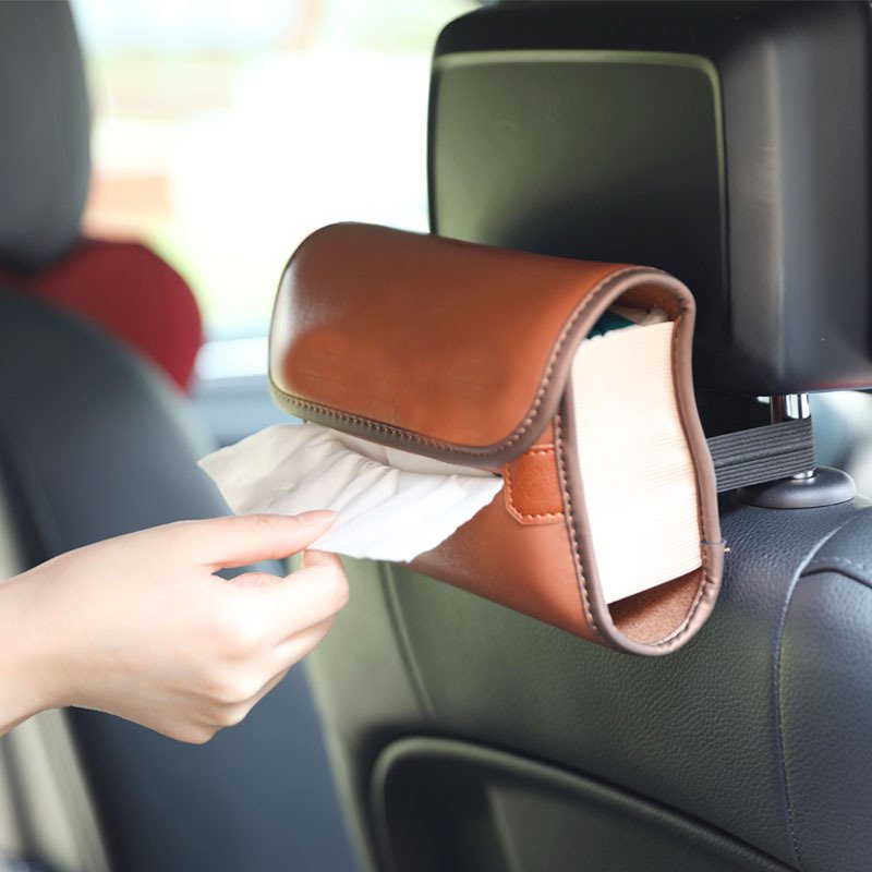 Car Tissue Bag Storage Strap Visor Tissue Box Car Armrest Box Tissue Box