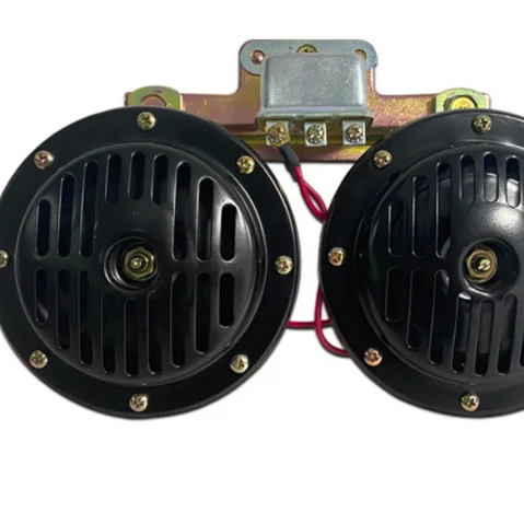 UNIVERSAL 130MM 2PCS WITH RELAY DISC HORN POPULAR SELLING BLACK COLOR