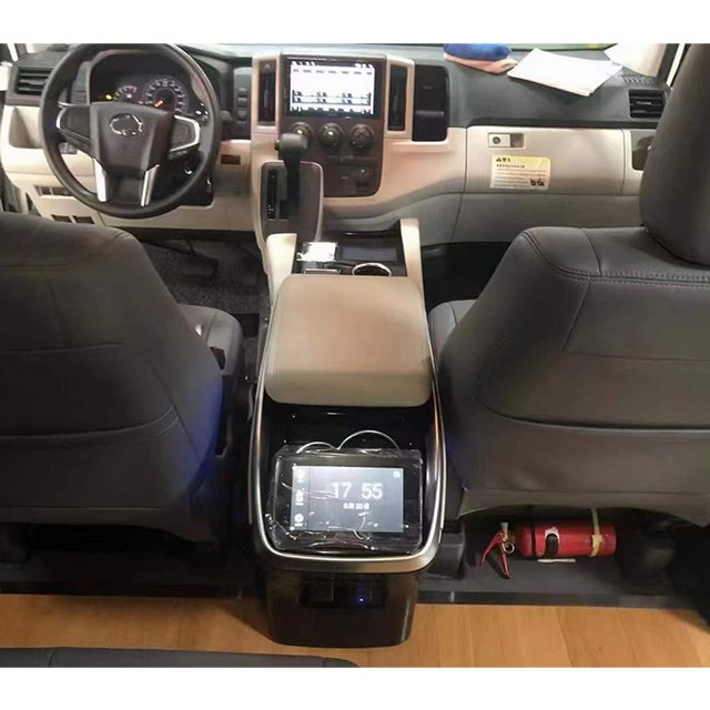 :Applicable for Toyota Hiace Armrest Box Compressor/electronic Refrigerator Interior Modification Wireless Charging Cup Holder