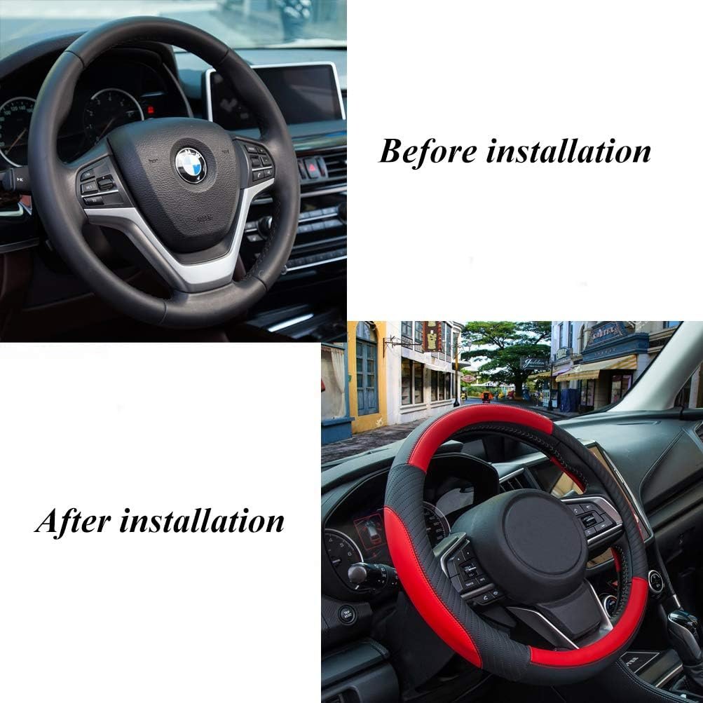 Soft Microfiber Wrap Anti-Slip Universal Protector Car Accessories Decoration For Women Men Car Steering Wheel Covers