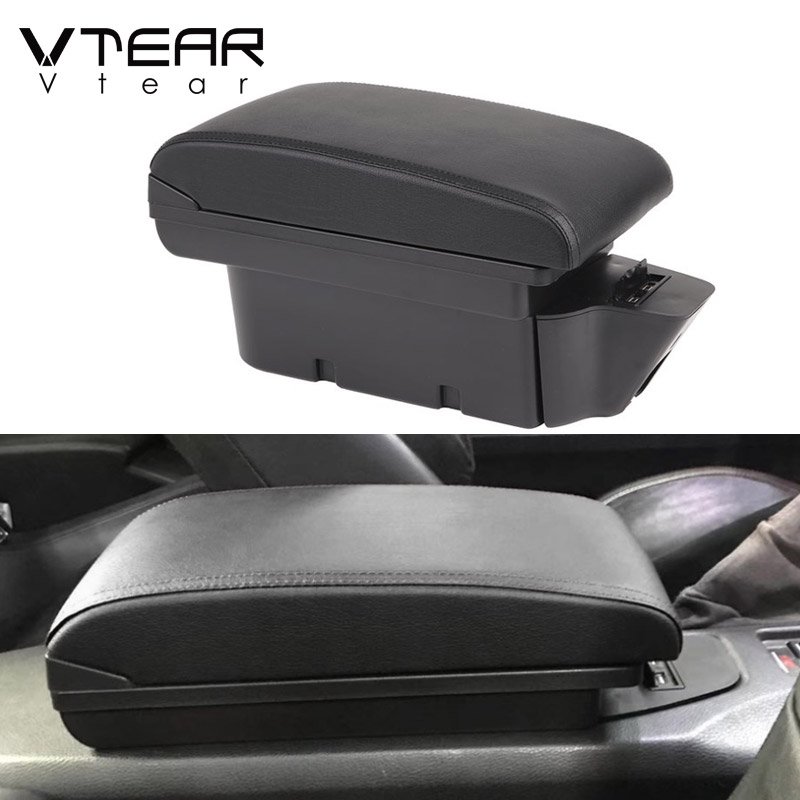 Vtear Car Armrest ABS Storage Box USB Interface Arm Rest Car-Styling Interior Accessories Decoration for Toyota 86 Subaru BRZ