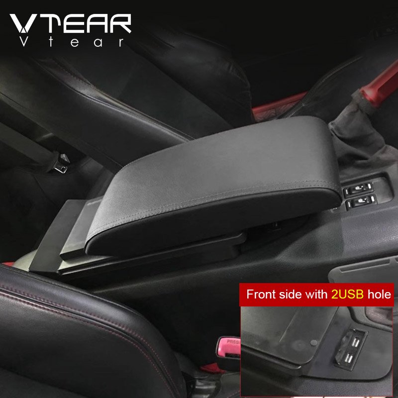 Vtear Car Armrest ABS Storage Box USB Interface Arm Rest Car-Styling Interior Accessories Decoration for Toyota 86 Subaru BRZ