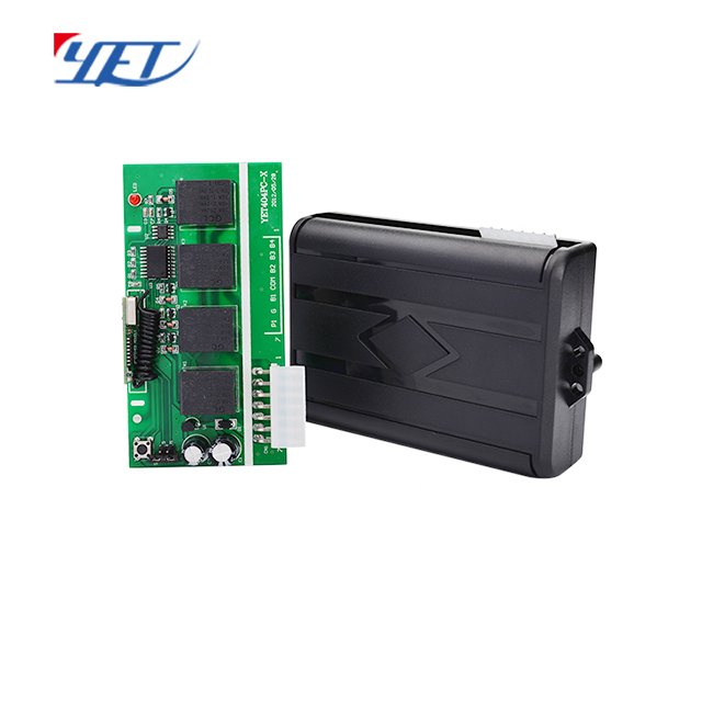 YET404PC-X 4 Channel Receiver 315MHz/433MHz Garage Door Rf Wireless Universal Receiver Remote Transmitter Controller DC12V/24V