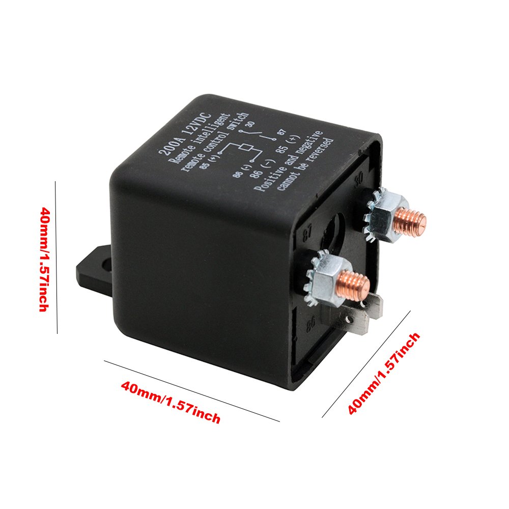 Integrated Wireless Remote Control Disconnect Cut Off Isolator Master Switch 12V 120A 200A Universal Battery On/Off Switch Relay
