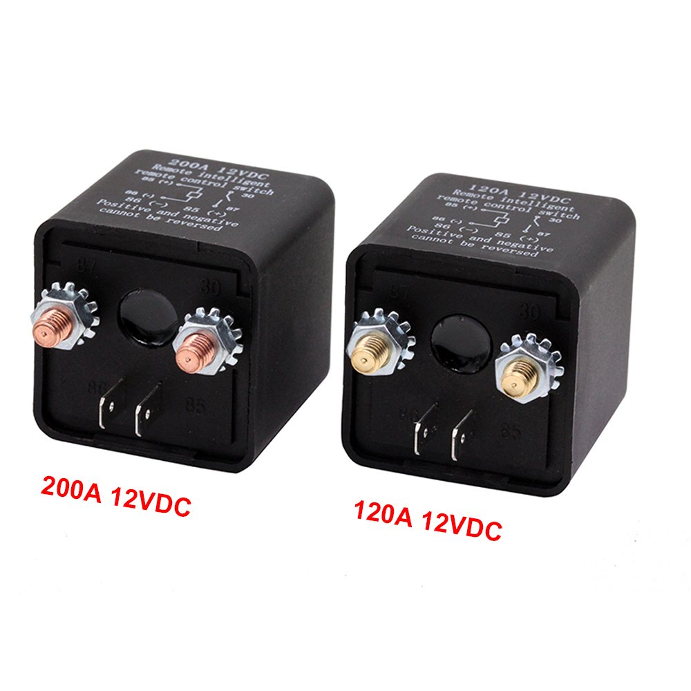 Integrated Wireless Remote Control Disconnect Cut Off Isolator Master Switch 12V 120A 200A Universal Battery On/Off Switch Relay