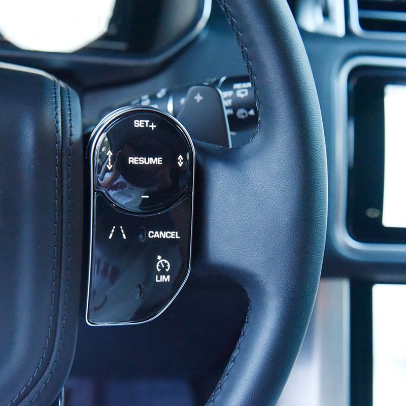 Front Black Mahogany Wood Leather Car Steering Wheel For Land Rover Range Rover Sport SVR Defender