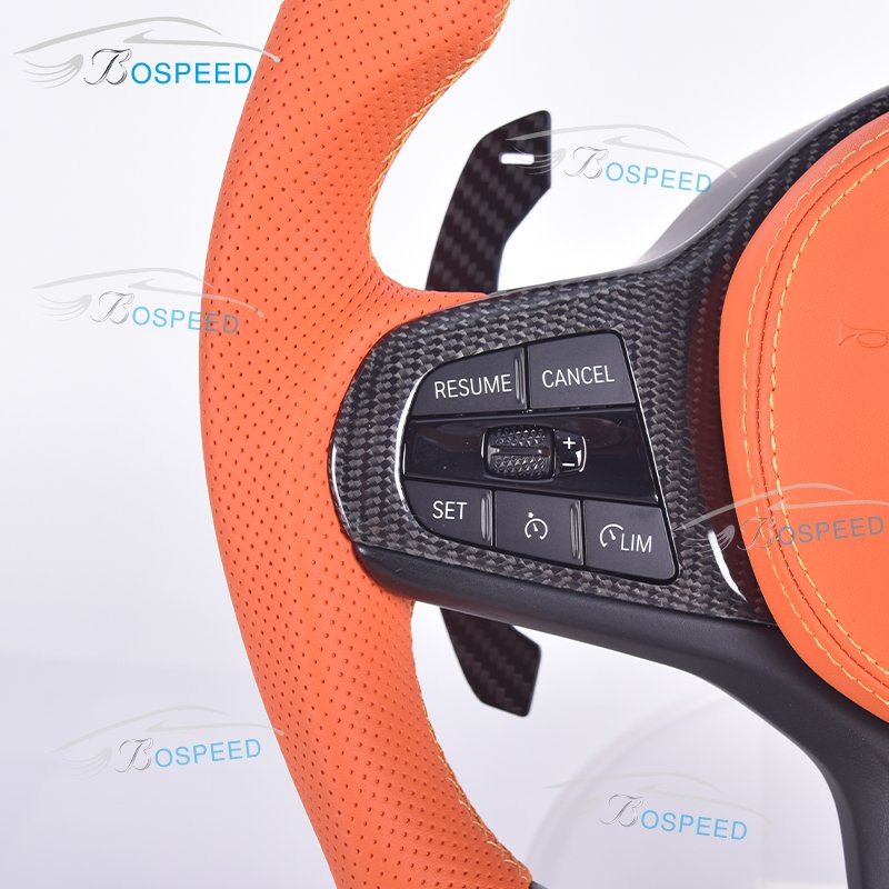 Customize Smooth Steering Wheel For BMW G20 G28 G30 G38 G32 G11 G12 G01 G02 G05 G06 G07 G08 G14 G15 X3M X4M X5M X6M M3 M4 M5 M8