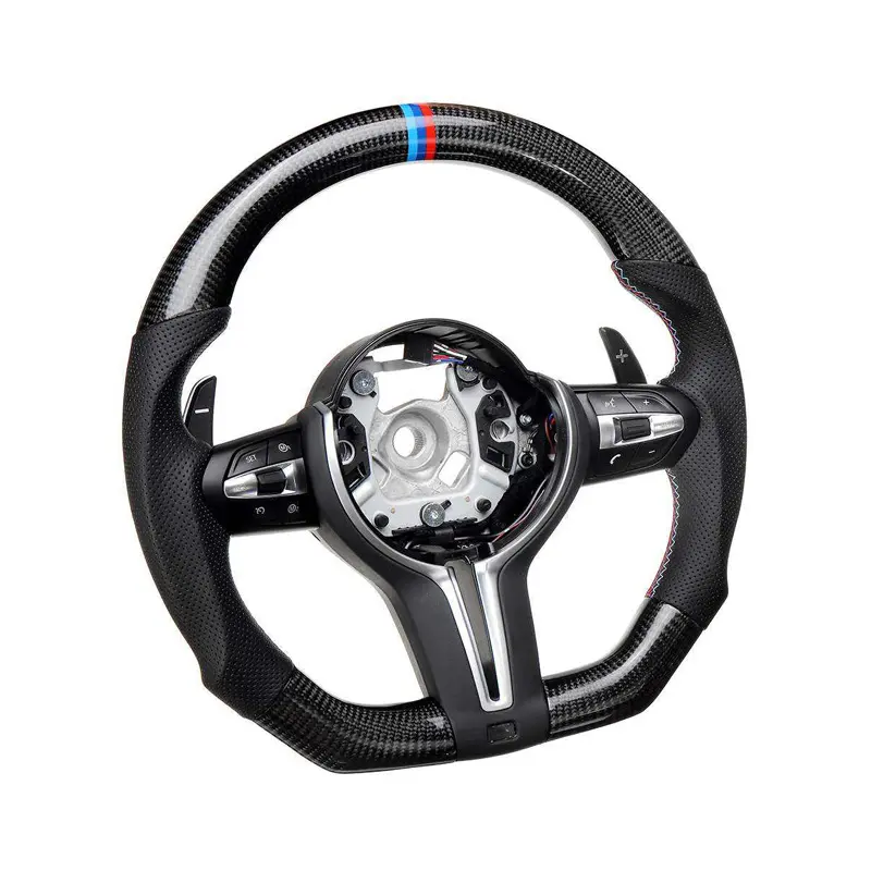 Car Accessories Car Steering Wheel control fit For BMW M3 F80 F30 F31 4 Series F34 F36 with Leather Control Switch buttons