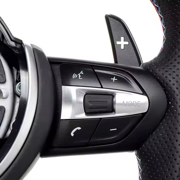 Car Accessories Car Steering Wheel control fit For BMW M3 F80 F30 F31 4 Series F34 F36 with Leather Control Switch buttons
