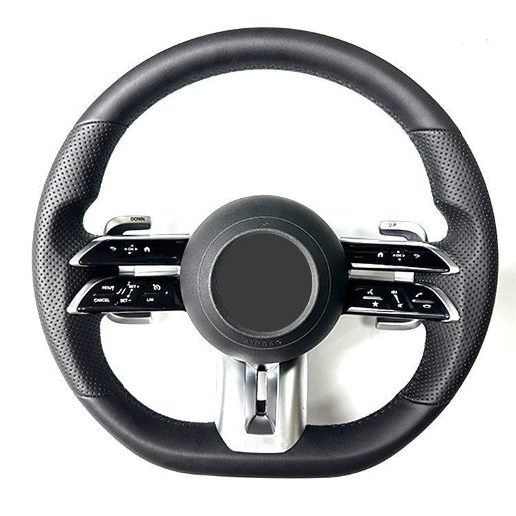 high quality car steering wheel for mercedes-benz amg leather steering wheel upgrading c e g class