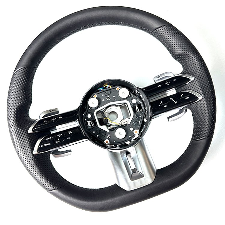 high quality car steering wheel for mercedes-benz amg leather steering wheel upgrading c e g class