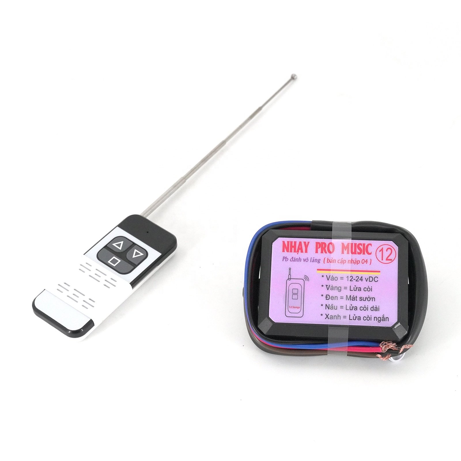 12 Tones 12-24V NHAY 3+ Pro Musical Horn with Remote Control for Cars Trucks Vans Motorcycles Multi Tone Electric Horn Kit